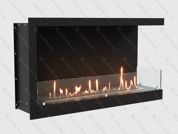 Встроенный биокамин Lux Fire Угловой 1155 М (правый угол)