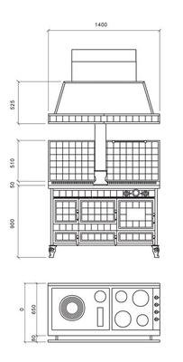 Печь варочная Borgo Antico 140L- J.Corradi