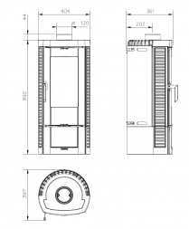 Печь La NORDICA La Nordica Candy 4.0 (черный антрацит)
