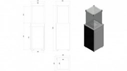 Нагреватель газовый PATIO/G31/37MBAR/B - белое стекло, пульт