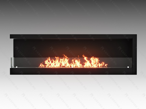 Встроенный биокамин Lux Fire Угловой 1500 SL (левый угол)
