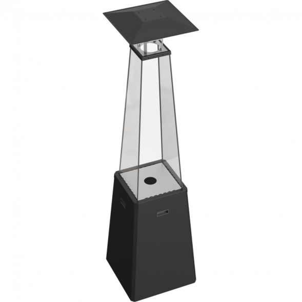 НАГРЕВАТЕЛЬ ДЛЯ УЛИЦЫ НА ГАЗУ UMBRELLA/BS/C/G31/37MBAR/S/ZE - без стоек, черный, с газовым оборудованием
