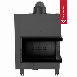 Топка Kratki PRO MBO/P/BS/SG угловое гнутое стекло справа (Чёрная футеровка)